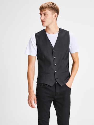 JACK & JONES - Chaleco para traje en negro: frente