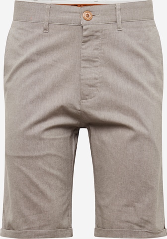 Iriedaily - Regular Calças chino 'Golfer Chambray' em cinzento: frente