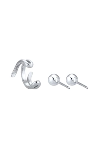 ELLI Ohrringe Earcuff, Geo in Silber