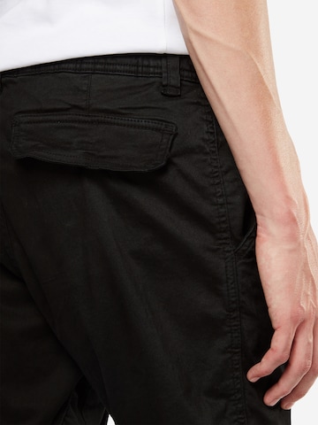 Urban Classics Tapered Trousers in Black