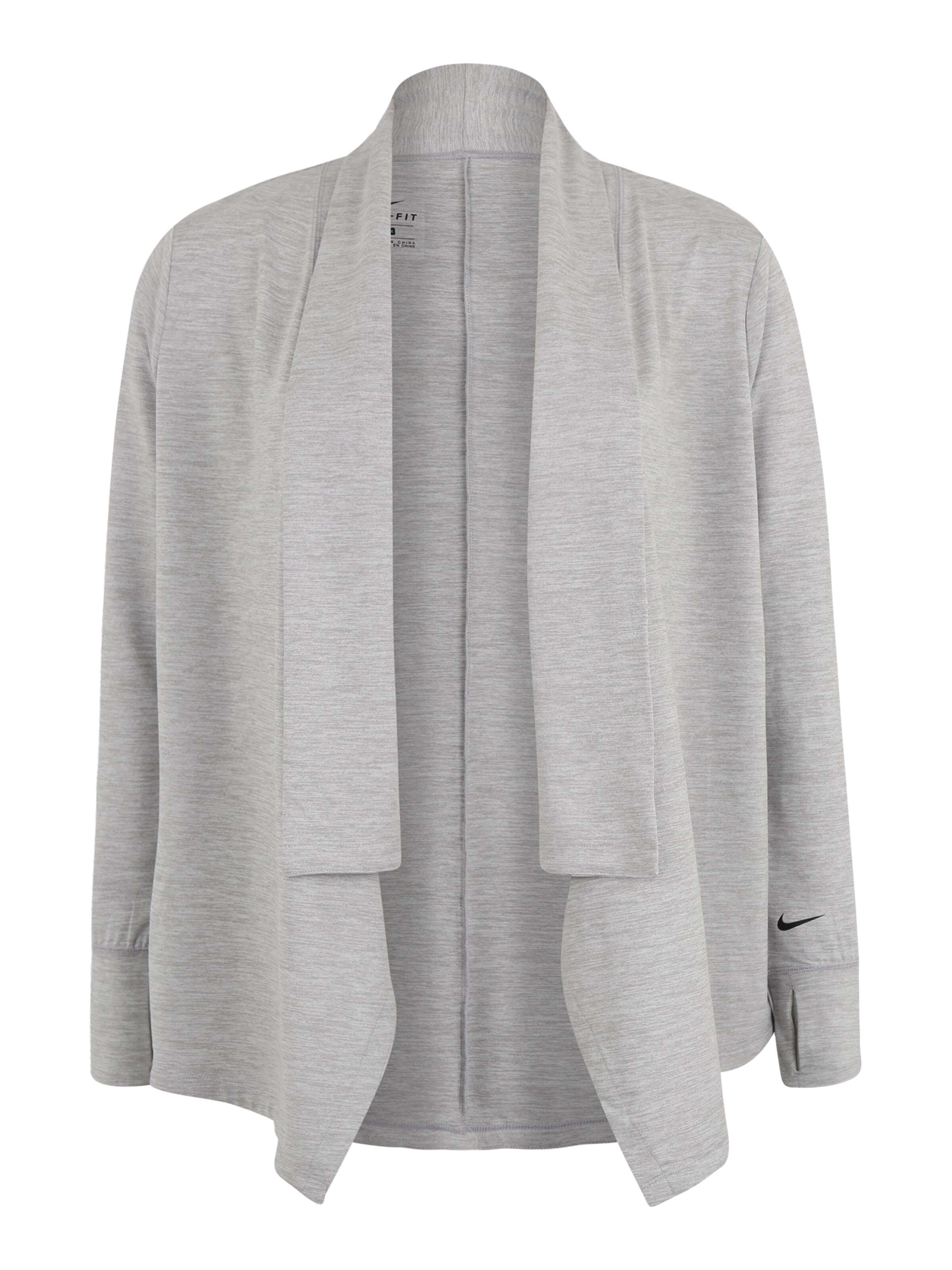 NIKE - Sportief sweatvest 'YOGA' in de kleur Grijs