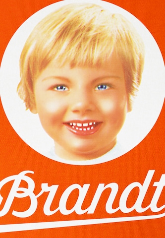 LOGOSHIRT Shirt 'Brandt Zwieback' in Oranje