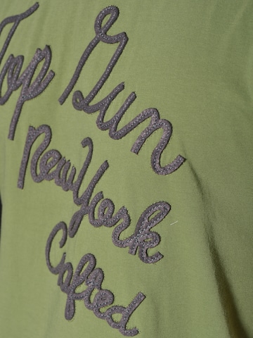 TOP GUN T-Shirt 'New York' in Grün