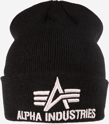 melns ALPHA INDUSTRIES Cepure: no priekšpuses