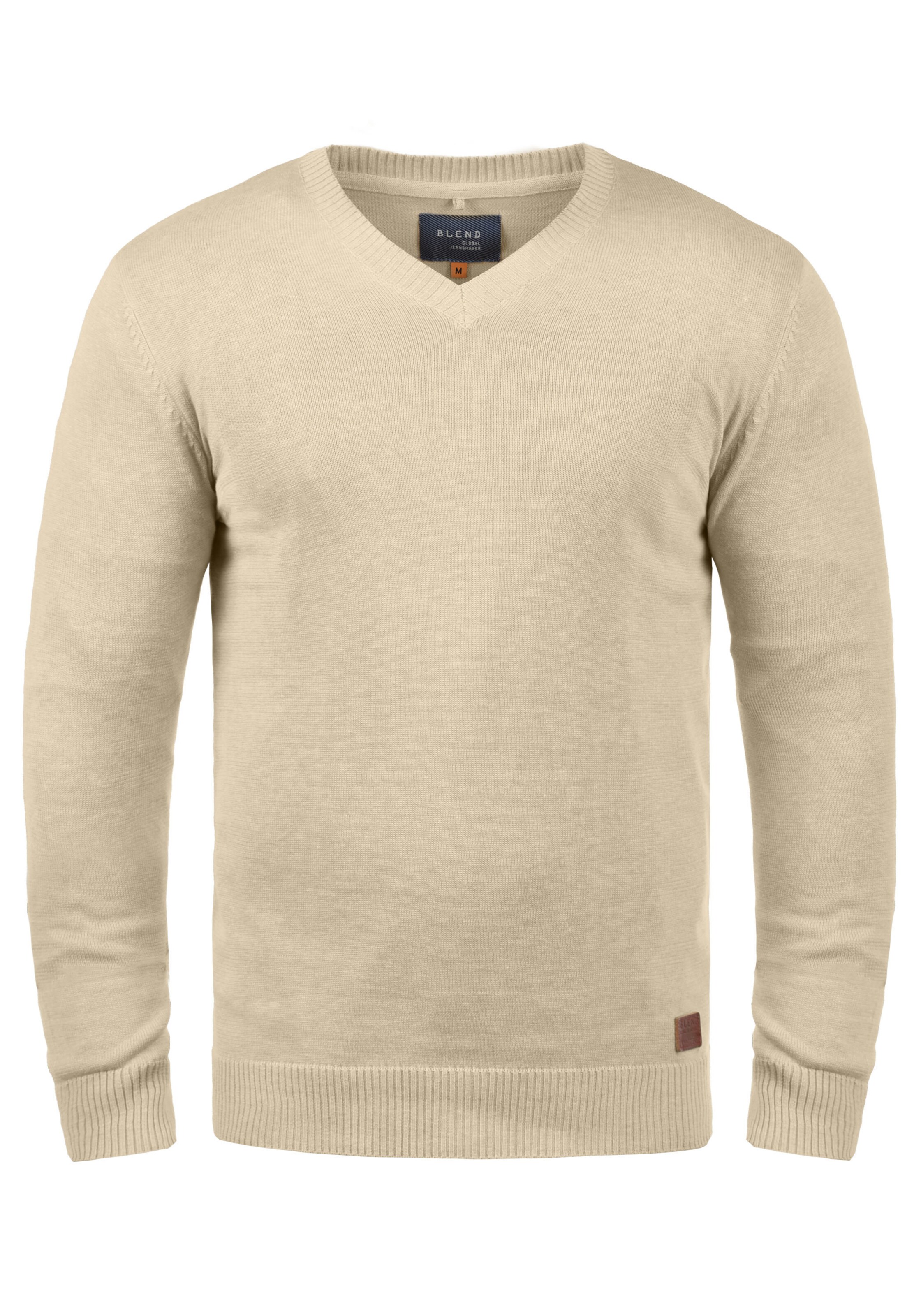 Pull-over 'Lasse' BLEND en beige : devant