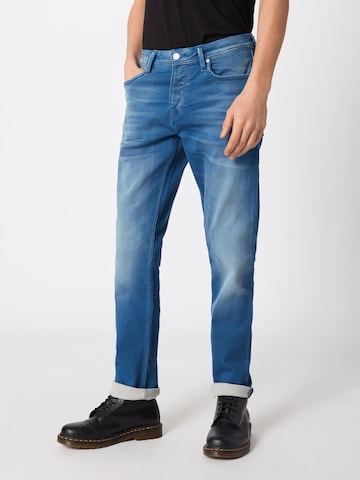 JACK & JONES Slimfit Jeans 'Tim Leon' in Blauw: voorkant