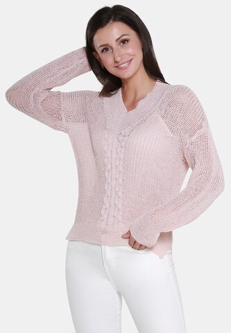 Usha Sweater in Pink: front