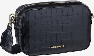 Coccinelle Crossbody Bag ' Tebe Croco 55I1 ' in Black: front