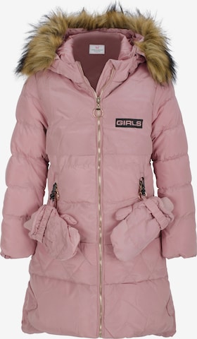 CIPO & BAXX Winterparka mit Abenteuerhandschuhen in Pink: predná strana