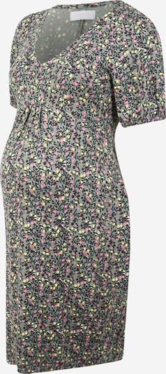 MAMALICIOUS Kleid 'Amila' in gelb / oliv / pink / schwarz, Produktansicht