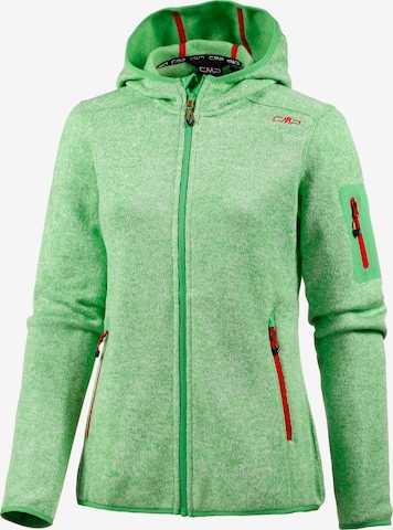 CMP Athletic Fleece Jacket in Green: front