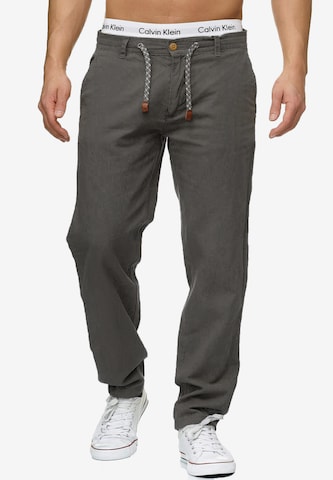 INDICODE JEANS Regular Pants 'Veneto' in Grey: front