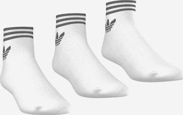 Regular Chaussettes 'Island Club Trefoil ' ADIDAS ORIGINALS en blanc