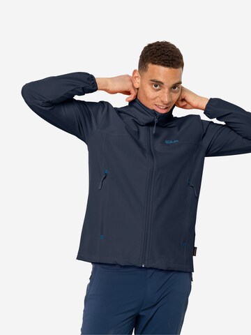 Veste outdoor 'Crestview' JACK WOLFSKIN en bleu : devant