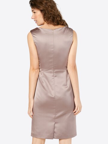 Vera Mont Sheath Dress in Grey: back