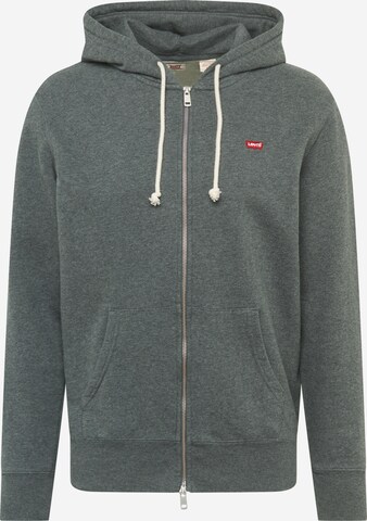 Coupe regular Veste de survêtement 'New Original Zip Up' LEVI'S ® en gris : devant