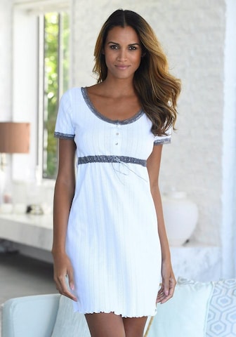 LASCANA Nightgown in White: front