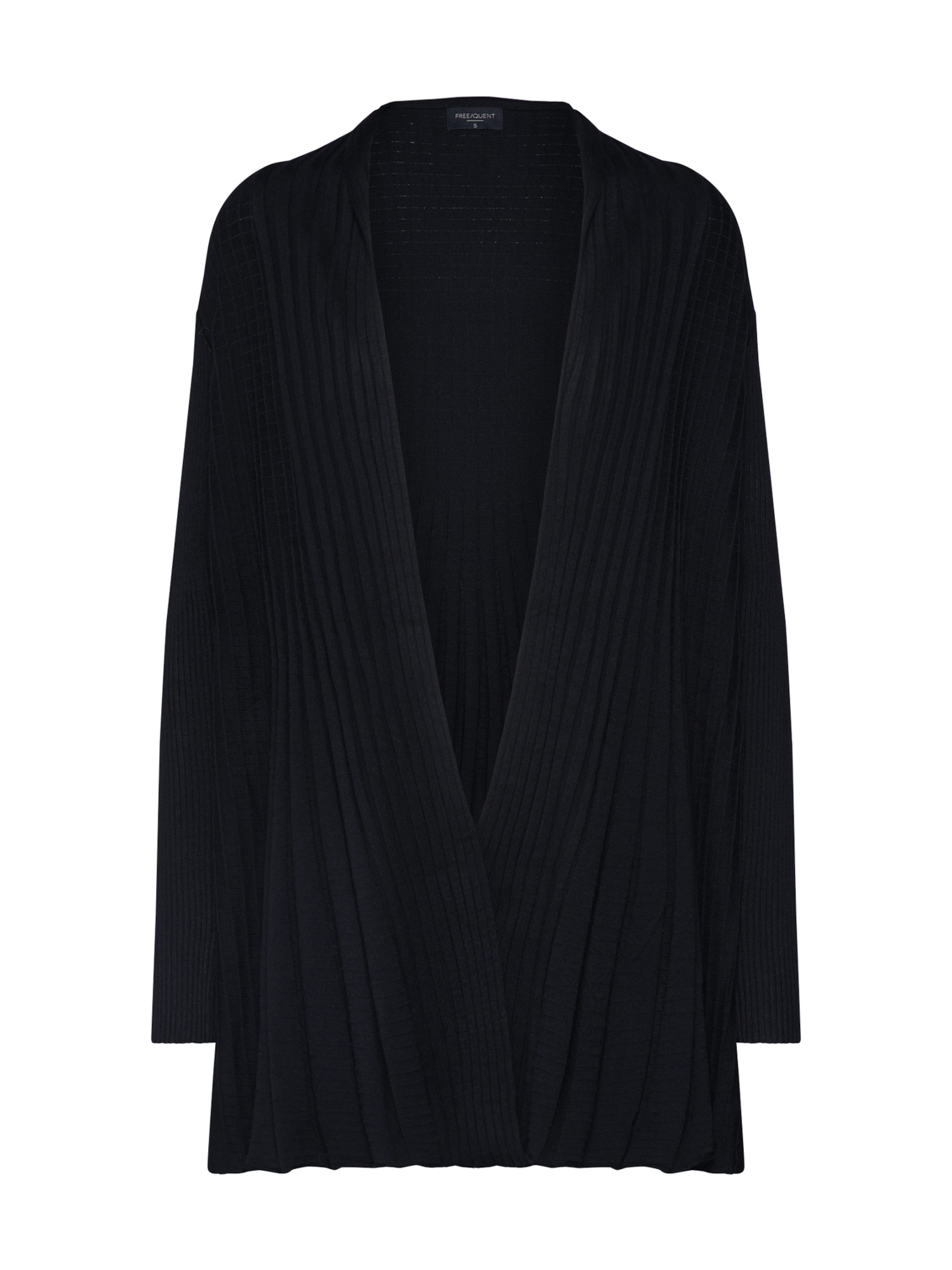 Freequent Вязаная кофта 'CLAUDISSE' в Черный: спереди