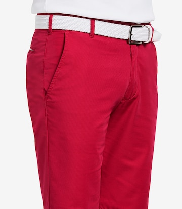 Meyer Hosen Slim fit Chino Pants 'Andrews' in Red