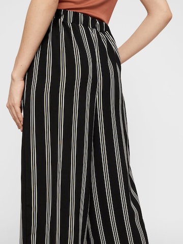 PIECES Wide leg Trousers 'Ellie' in Black