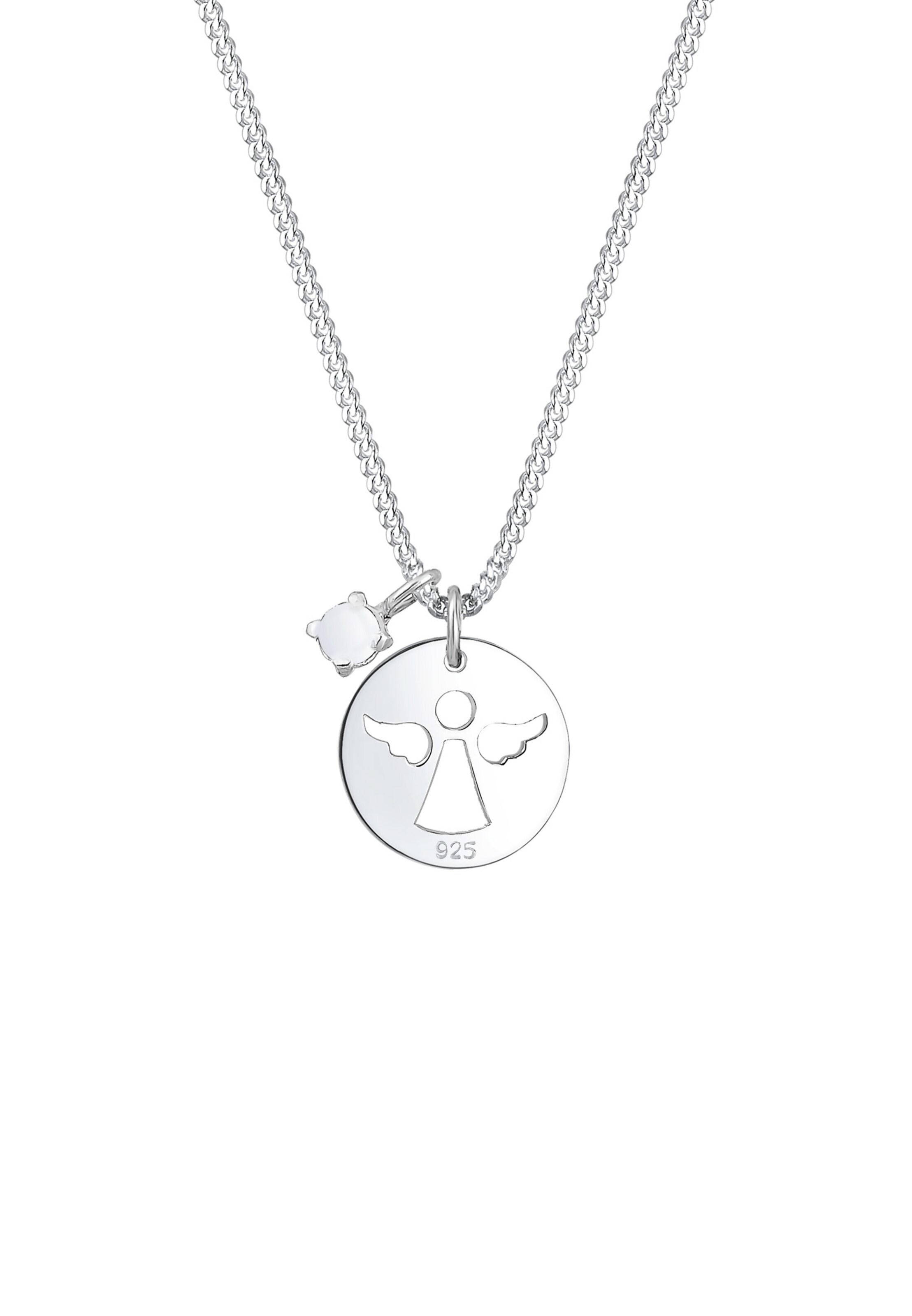 ELLI Ketting 'Engel' in Zilver