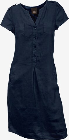 Robe-chemise heine en bleu : devant