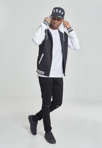 Urban Classics Sweatvest in Zwart