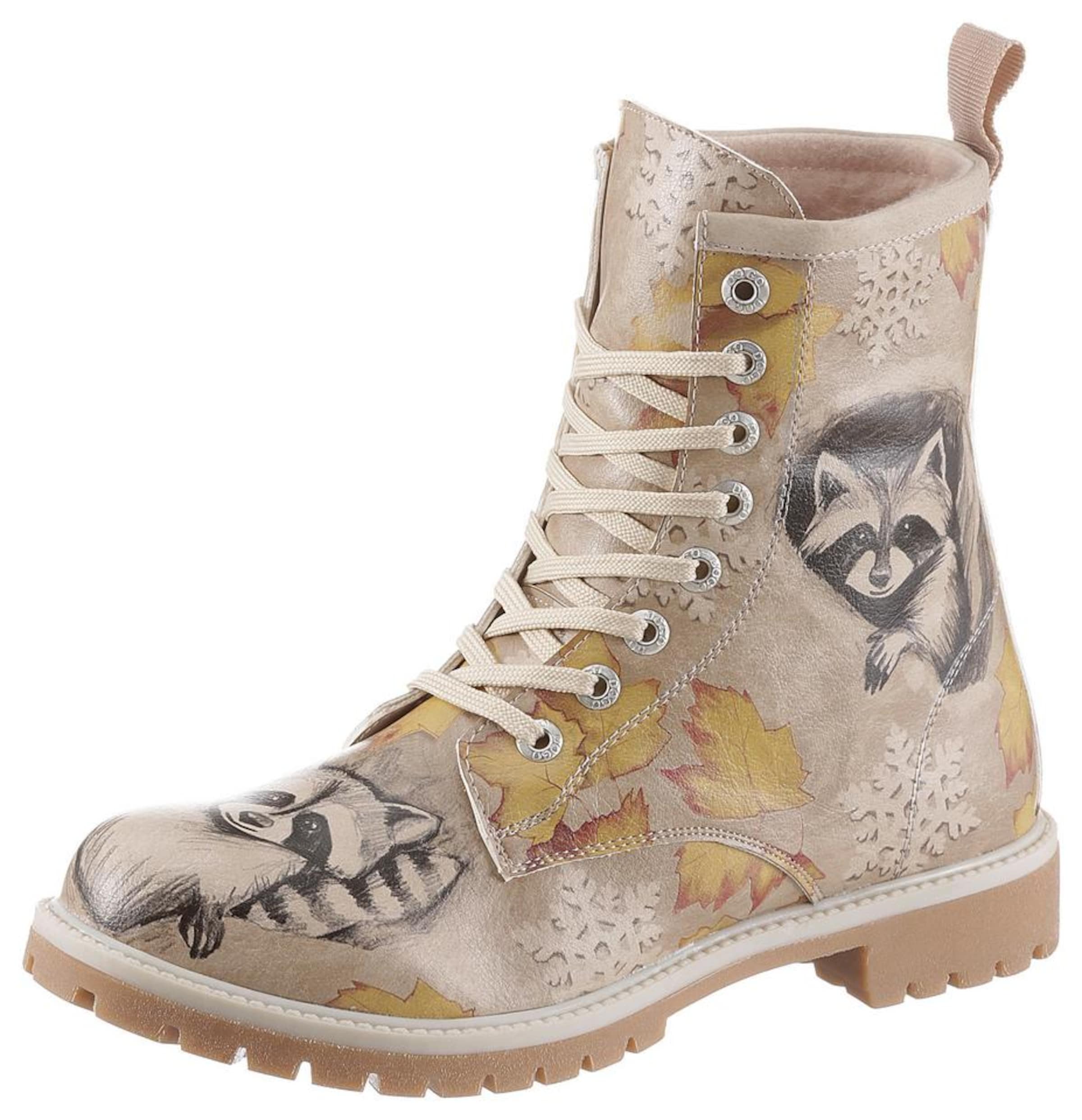 DOGO Stiefelette 'Raccoon' in Beige: Vorderseite