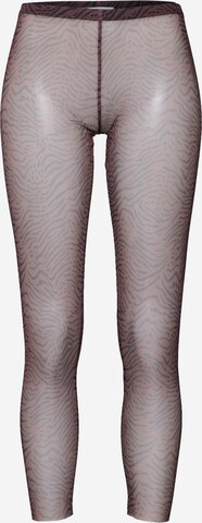 EDITED Skinny Leggings 'Marten' in Braun: predná strana