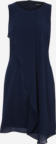 Robe de cocktail SWING en bleu : devant