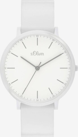 s.Oliver Analog Watch '3955-PQ' in White: front