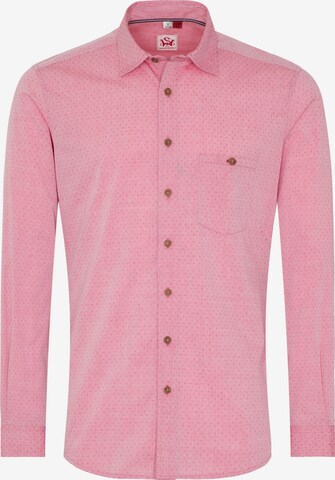 SPIETH & WENSKY Trachtenhemd 'Kelberg' in Pink: front