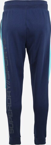 Superdry Tapered Sportbroek 'Streetsport' in Blauw