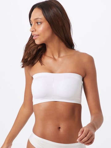 MAGIC Bodyfashion Bandeau Bra 'Comfort' in White: front