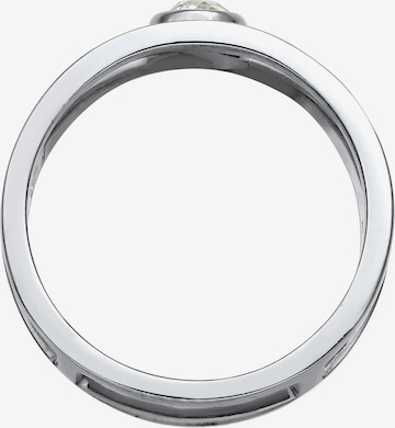 ELLI PREMIUM Ring Kristall Ring, Solitär-Ring in Silber