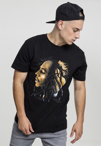 Mister Tee Shirt 'Bob Marley' in Zwart: voorkant
