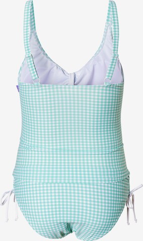 petit amour T-shirt Tankini 'Ava' i grøn