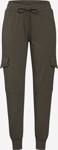 Effilé Pantalon cargo 'Siggi Linda' Kaffe en vert : devant