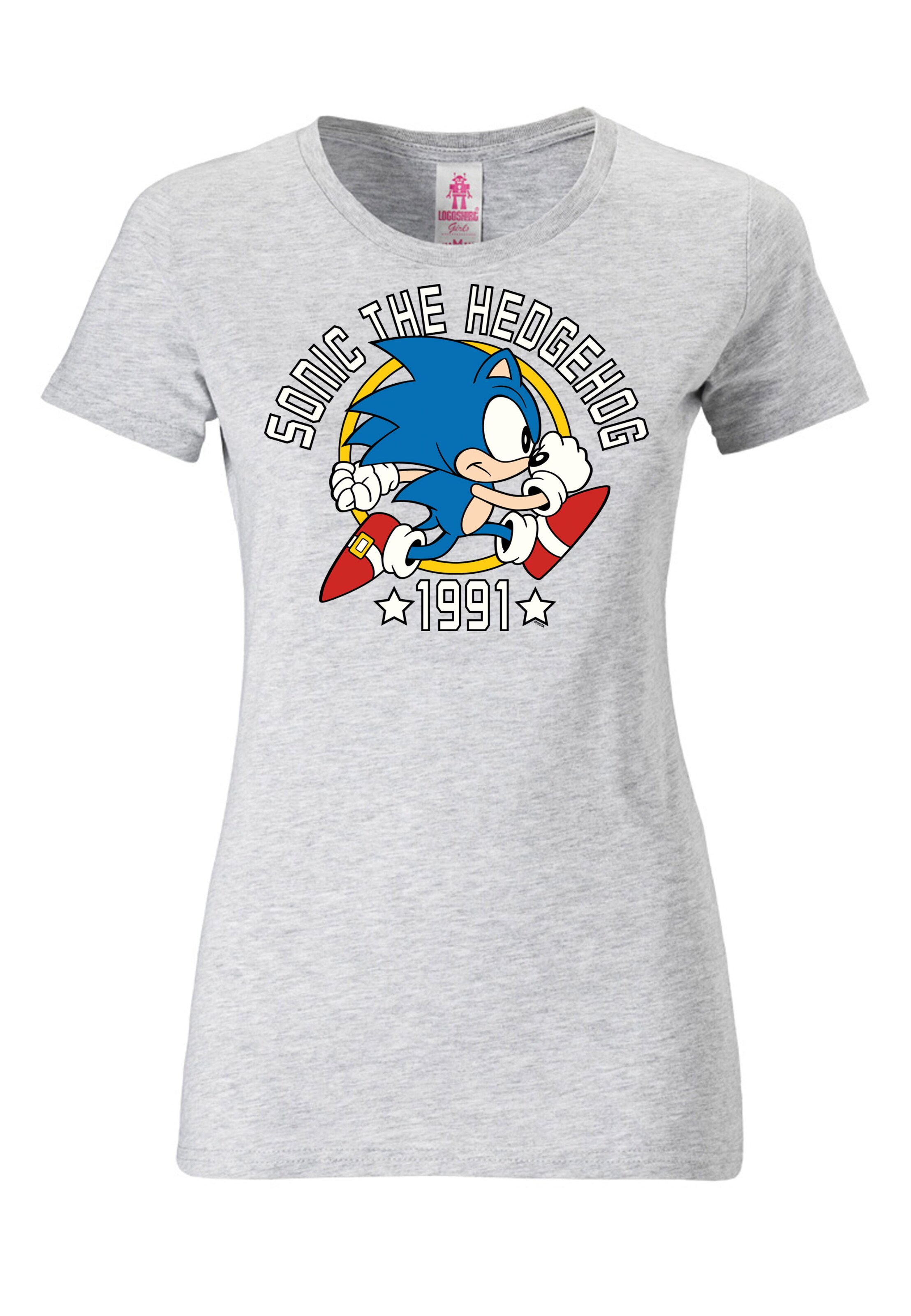 LOGOSHIRT Shirt in Grey: front