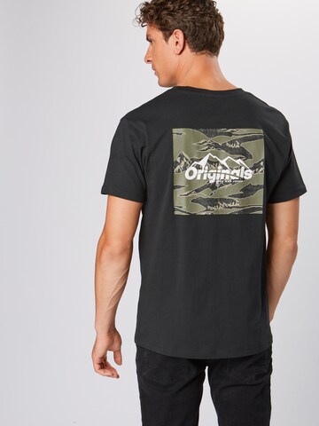 JACK & JONES T-Shirt 'Hike' in Schwarz: zadná strana