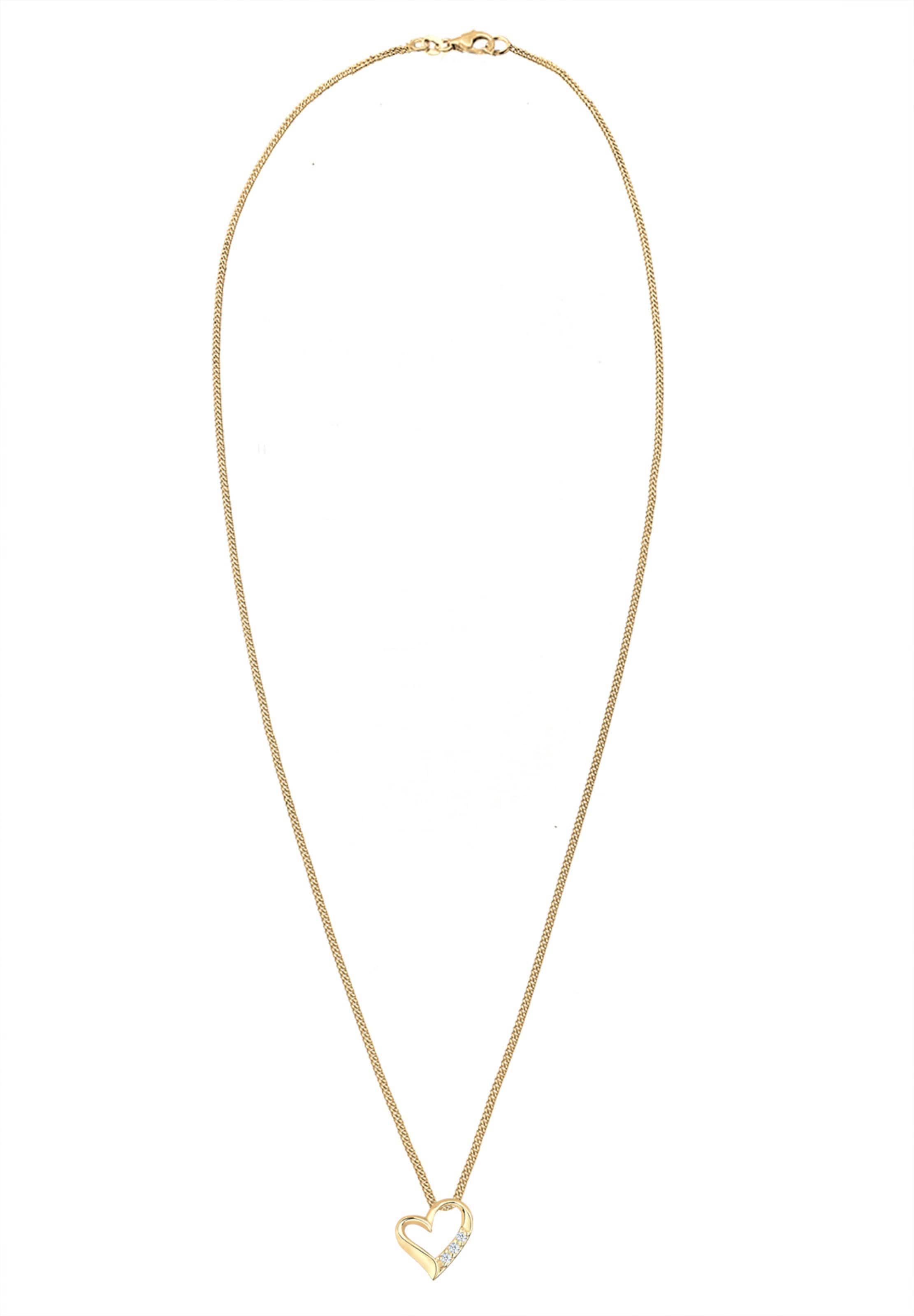 Elli DIAMONDS Kette in Gold: Vorderseite
