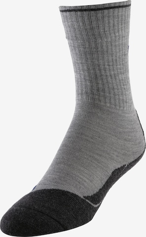 FALKE Athletic Socks in Grey: front