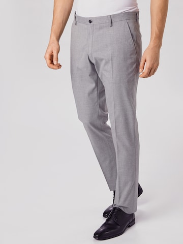 Slimfit Pantaloni cu dungă de la SELECTED HOMME pe gri: față