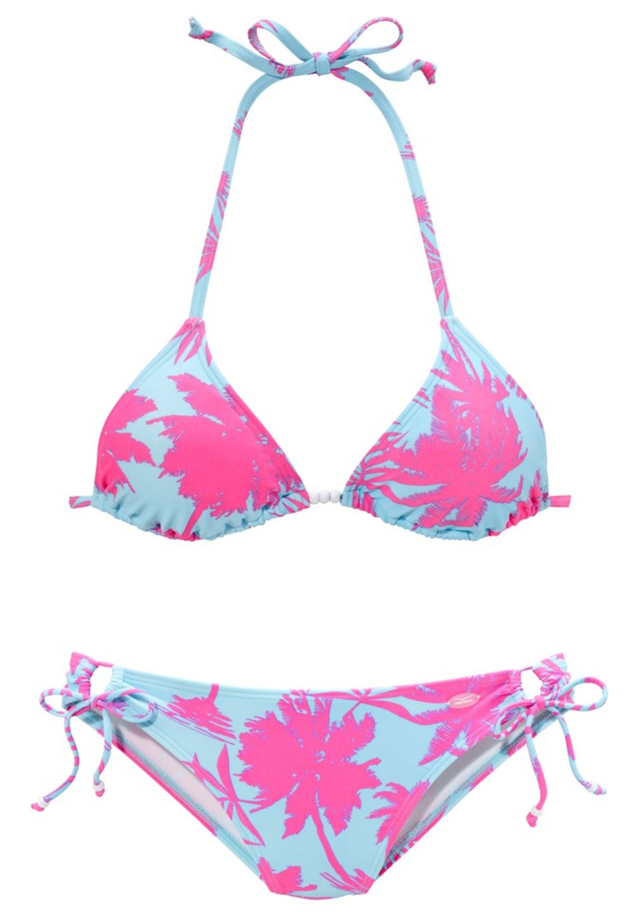 VENICE BEACH Bikini in hellblau / neonpink ABOUT YOU