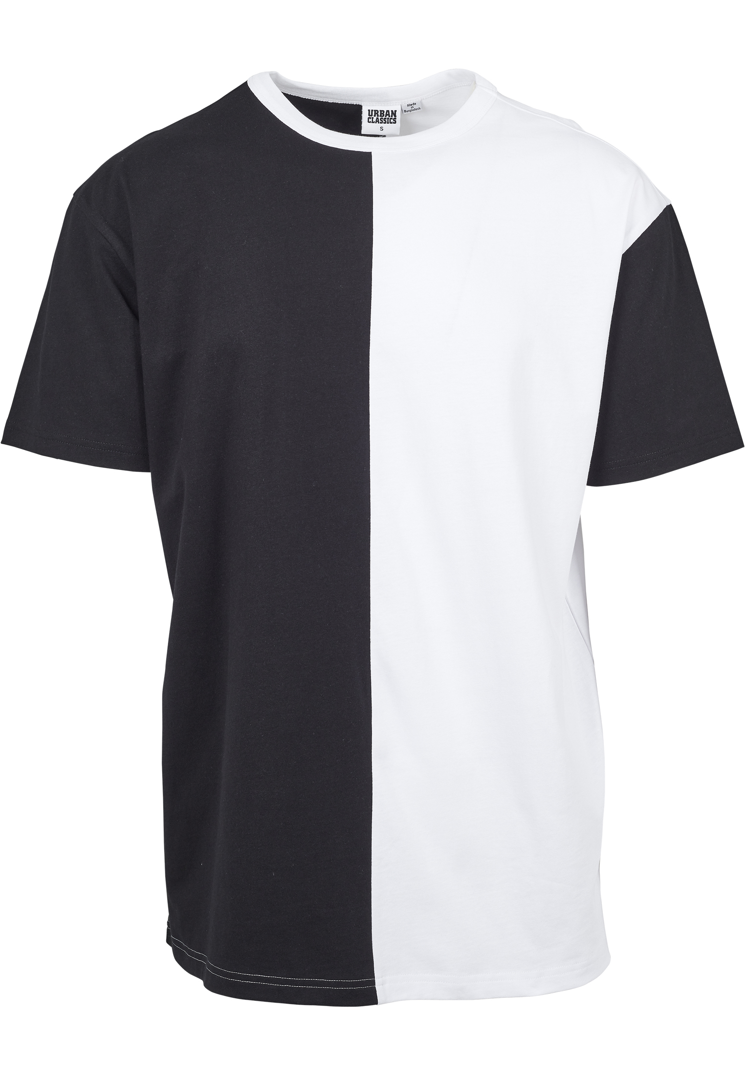 Odzież Plus size Urban Classics Koszulka Harlequin w kolorze Czarny, Białym 