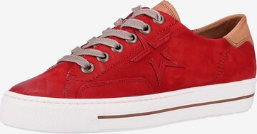 Paul Green Sneakers laag in Rood: voorkant