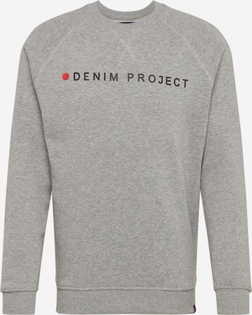 Denim Project Klasický střih Mikina – šedá: přední strana