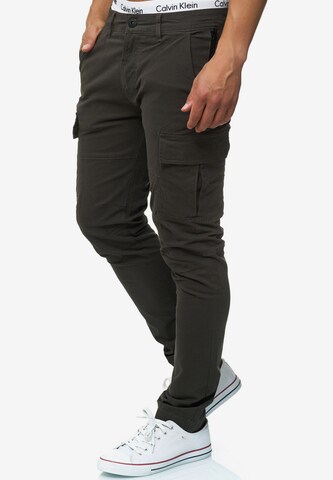 INDICODE JEANS Slim fit Cargo Pants 'Mathews ' in Grey