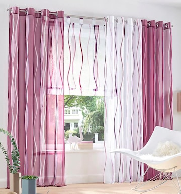 MY HOME Curtains & Drapes in Pink: front