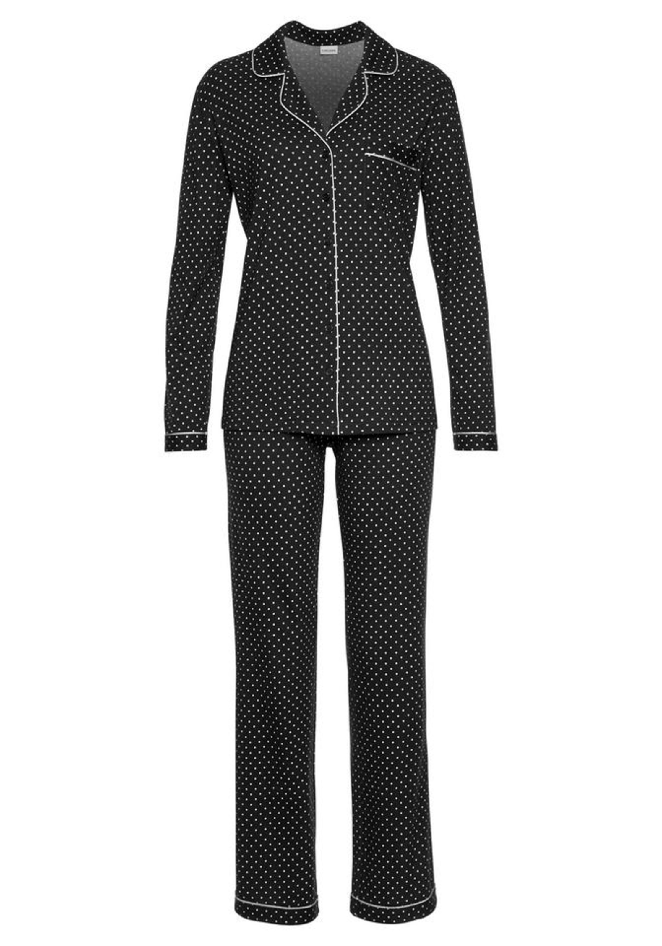 LASCANA - Pyjama in schwarz